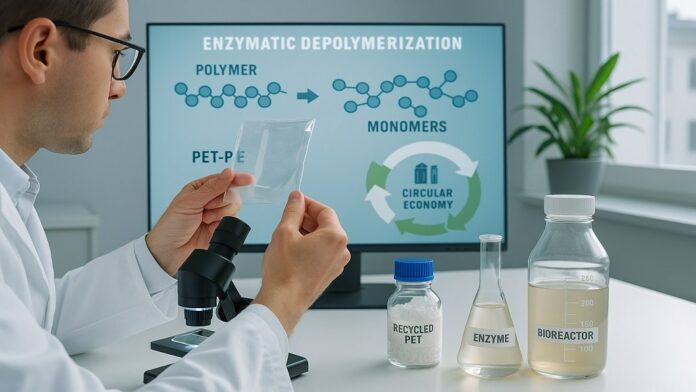 Enzymatic-Depolymerization of PET For Multilayer Packaging