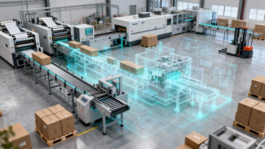 digital twins packaging production