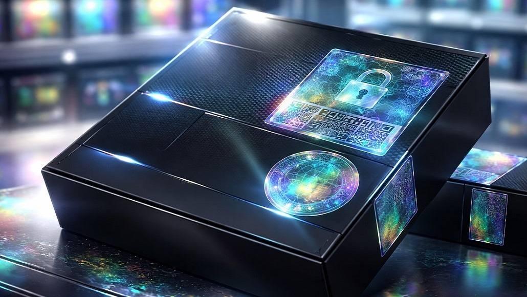 Anti counterfeit packaging hologram labels