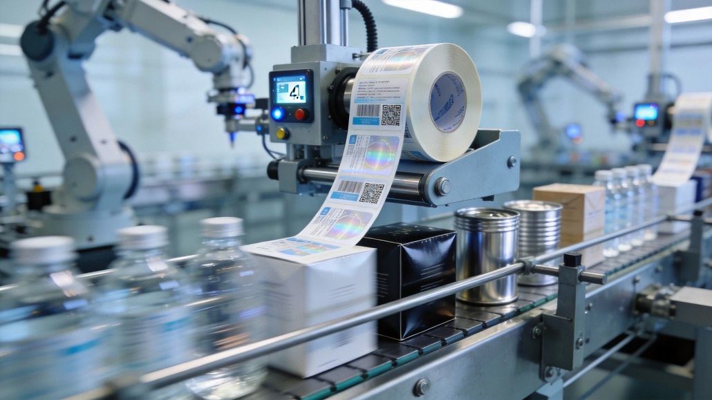 Pressure-sensitive labels high-speed packaging