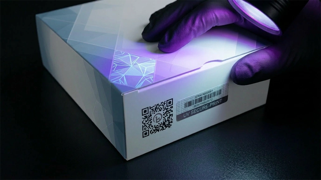 Anti counterfeit packaging printing