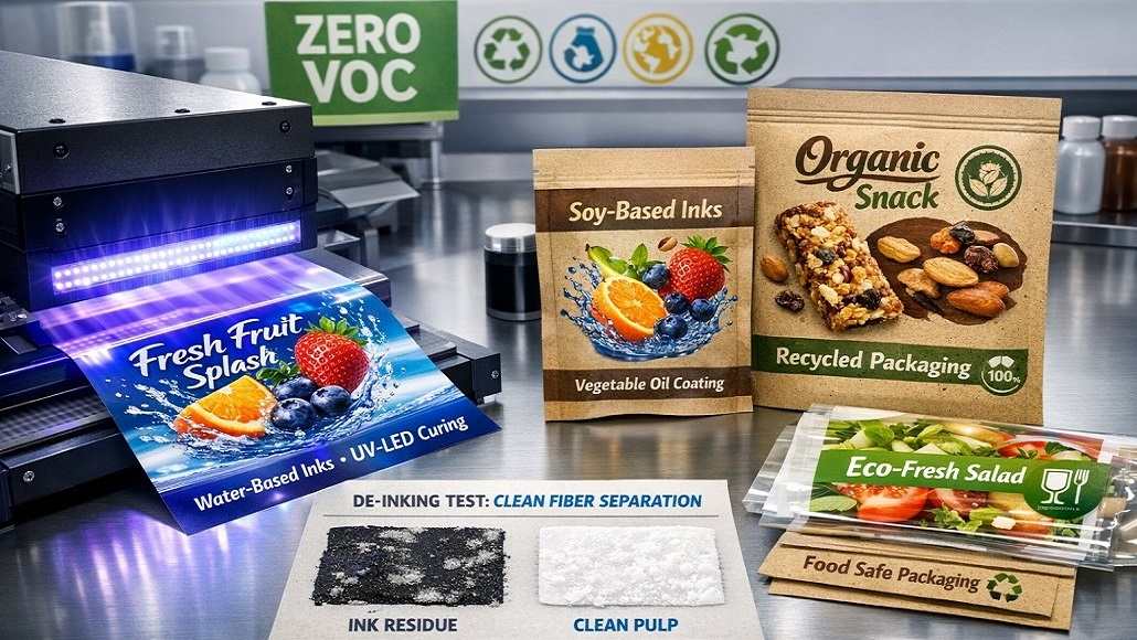 Sustainable inks for packaging