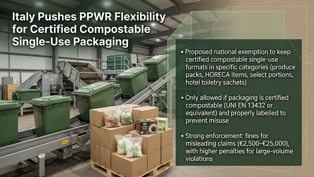 Italy seeks PPWR exemption