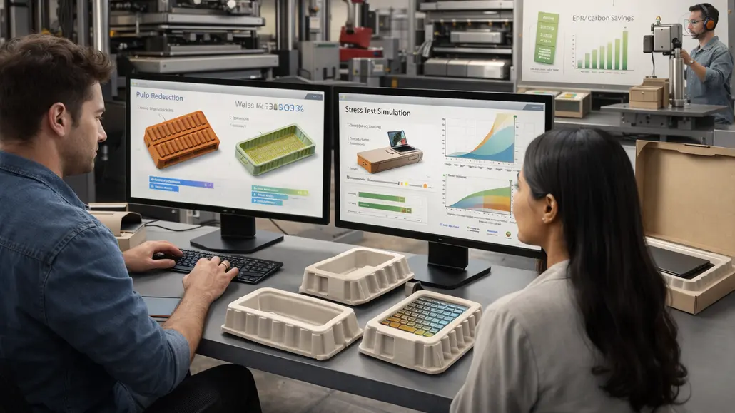 moulded fibre lightweight packaging