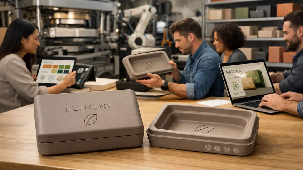 moulded fibre packaging branding