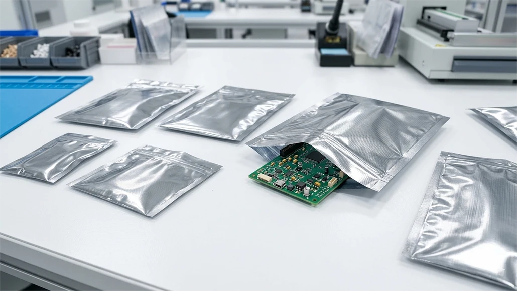 MIL SPEC static shielding bag packaging