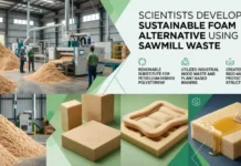 Scientists Develop Sustainable Foam Alternative Using Sawmill Waste sawdust based foam
