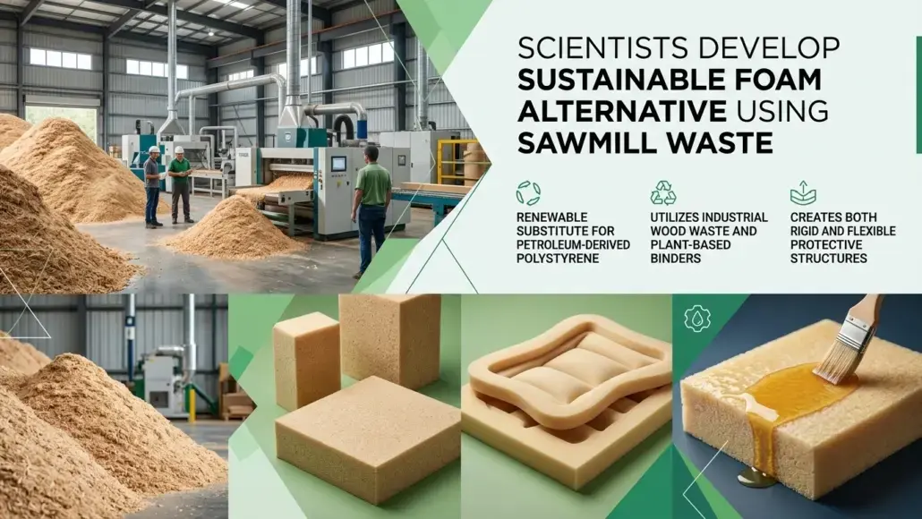 sawdust based foam