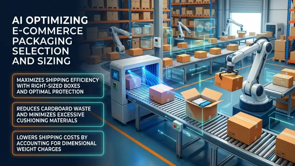 AI Optimizing E-Commerce Packaging Selection and Sizing