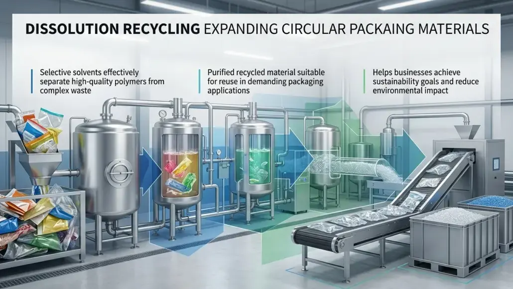 Dissolution Recycling Expanding Circular Packaging Materials