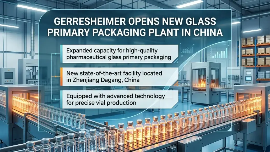 Gerresheimer Opens New Glass Primary Packaging Plant in China