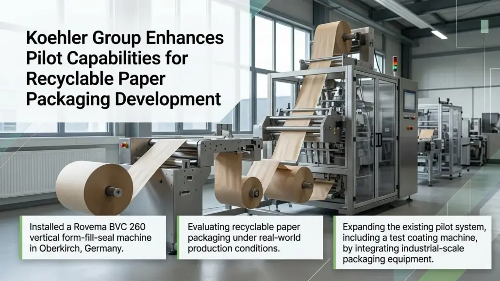 Koehler Group Enhances Pilot Capabilities for Recyclable Paper Packaging Development