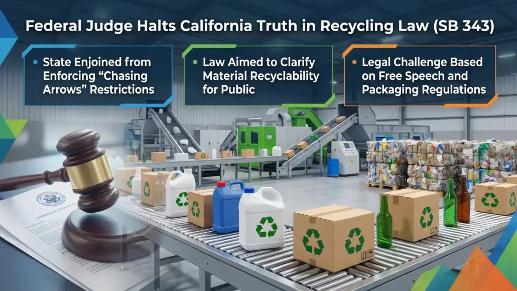 Federal Judge Halts California Truth in Recycling Law