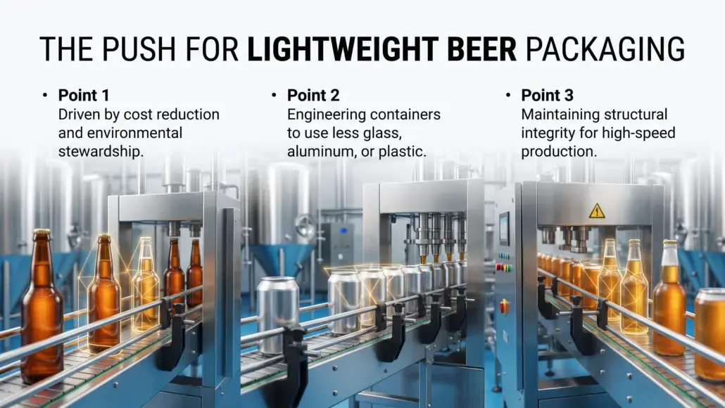 Lightweight Beverage Containers Reducing Material Use in Beer Packaging