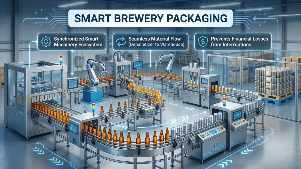 Packaging Line Automation Improving Beer Production Efficiency