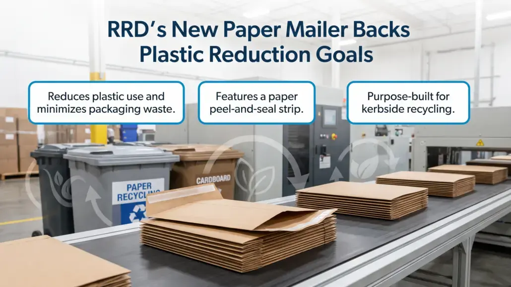 RRD's New Paper Mailer Backs Plastic Reduction Goals