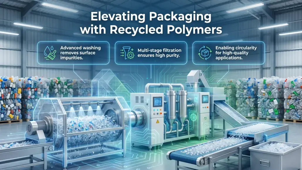 Recycled Polymer Processing Enhancing Packaging Material Quality