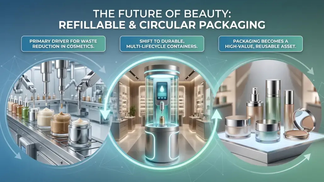 Refillable Beauty Packaging Supporting Circular Consumption Models