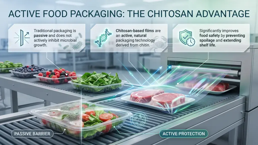 Chitosan-Based Films Improving Antimicrobial Food Packaging Performance