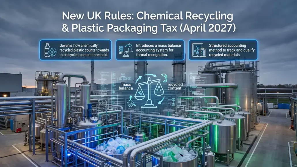 UK Plastic Packaging Tax: New Mass Balance Rules for Chemically Recycled Plastic from April 2027