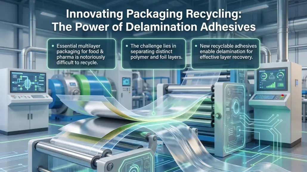 Recyclable Adhesive Systems Enabling Delamination of Multilayer Packaging