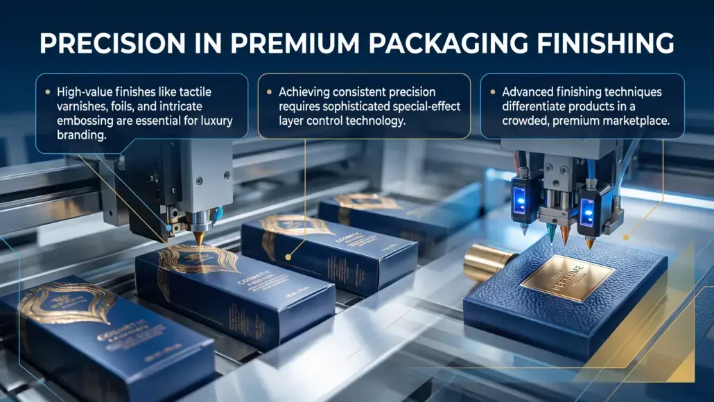 Special-Effect Layer Control Improving Packaging Finishing Precision