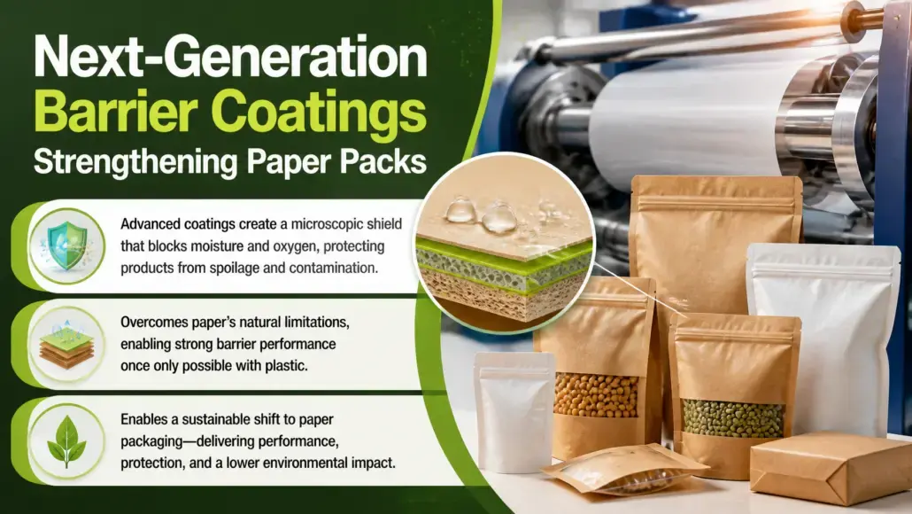 Next-Generation Barrier Coatings Strengthening Paper Packs