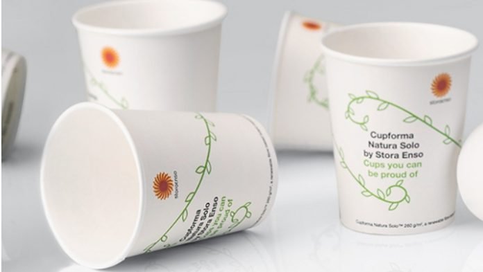  Stora Enso and Fiskeby show the way to circular bioeconomy: recycling trials prove that paper cups made from renewable fibre can be recycled 