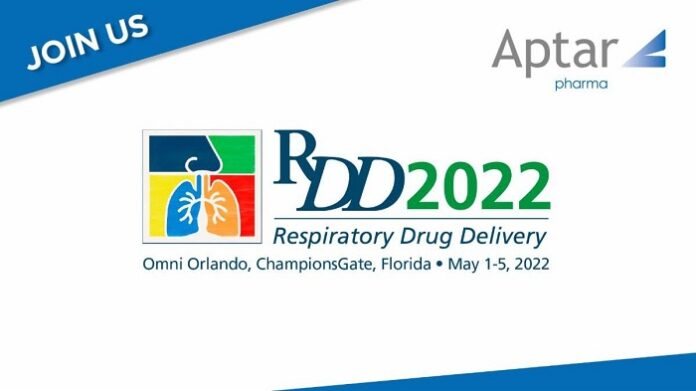 Aptar Pharma, Conference Supporter of RDD 2022, to Showcase Respiratory Expertise and Product Solutions Portfolio