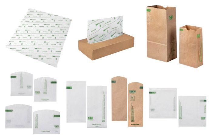 Eco-Products Introduces Compostable Paper Bags and Sandwich Wraps